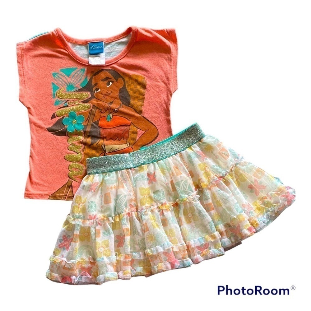 DISNEY-MOANA-TWO PIECE SET-SIZE 4T